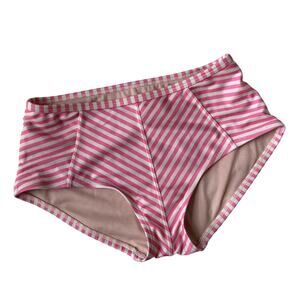 Tea Collection Skinny Stripe Tankini Bottom - Perennial Pink - 8